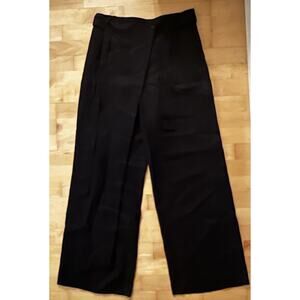 NWOT lafayette 148 linen wide leg asymmetrical Full Length Tie Belt Pants 6